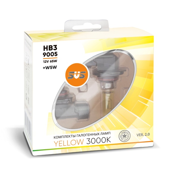 SVS Yellow 3000K HB3/9005 65W+W5W