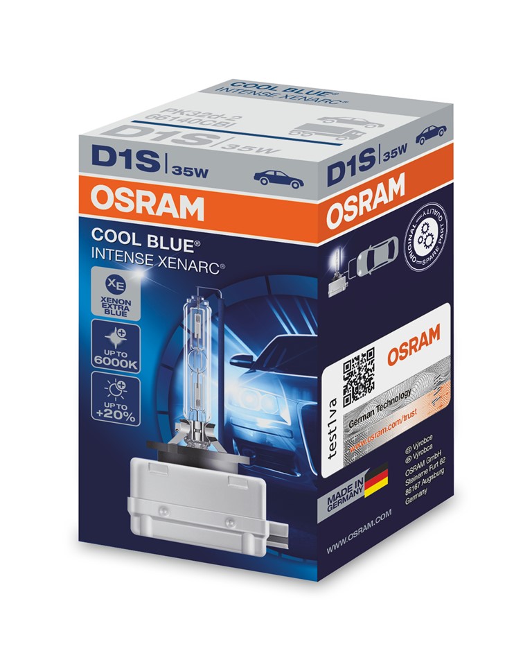 OSRAM XENARC COOL BLUE INTENSE (D1S, 66144CBI/66140CBI)