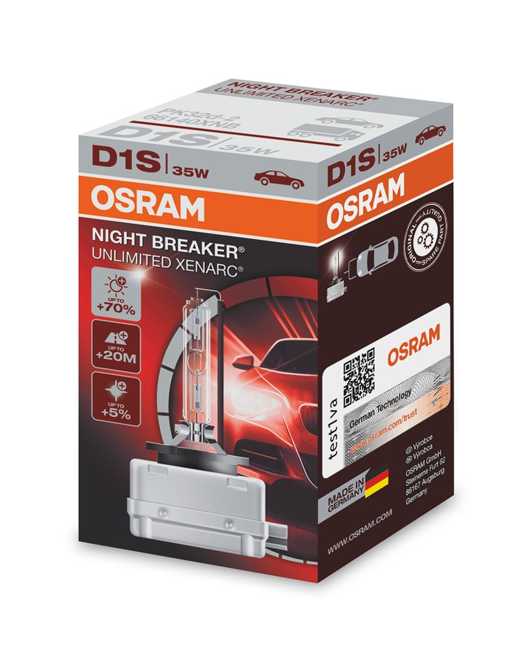 OSRAM XENARC NIGHT BREAKER UNLIMITED (D1S, 66140XNB)