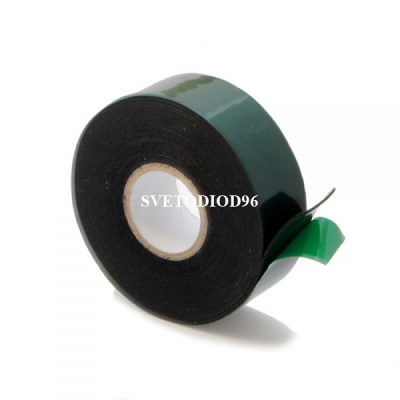 Купить Скотч двусторонний 40мм-5м зеленый | Svetodiod96.ru