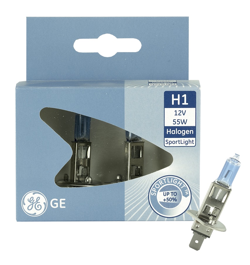 General Electric H1 12V- 55W (P14,5s) SportLight +50%