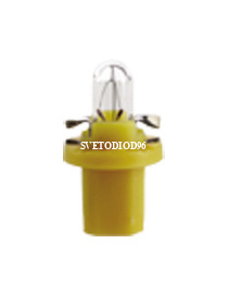 Купить Лампа автомобильная Narva BAX 12V-1,5W (BX8,5d) yellow 17050 | Svetodiod96.ru