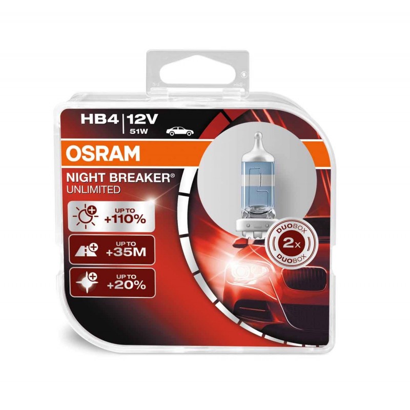 OSRAM NIGHT BREAKER UNLIMITED (HB4, 9006NBU-DUOBOX)