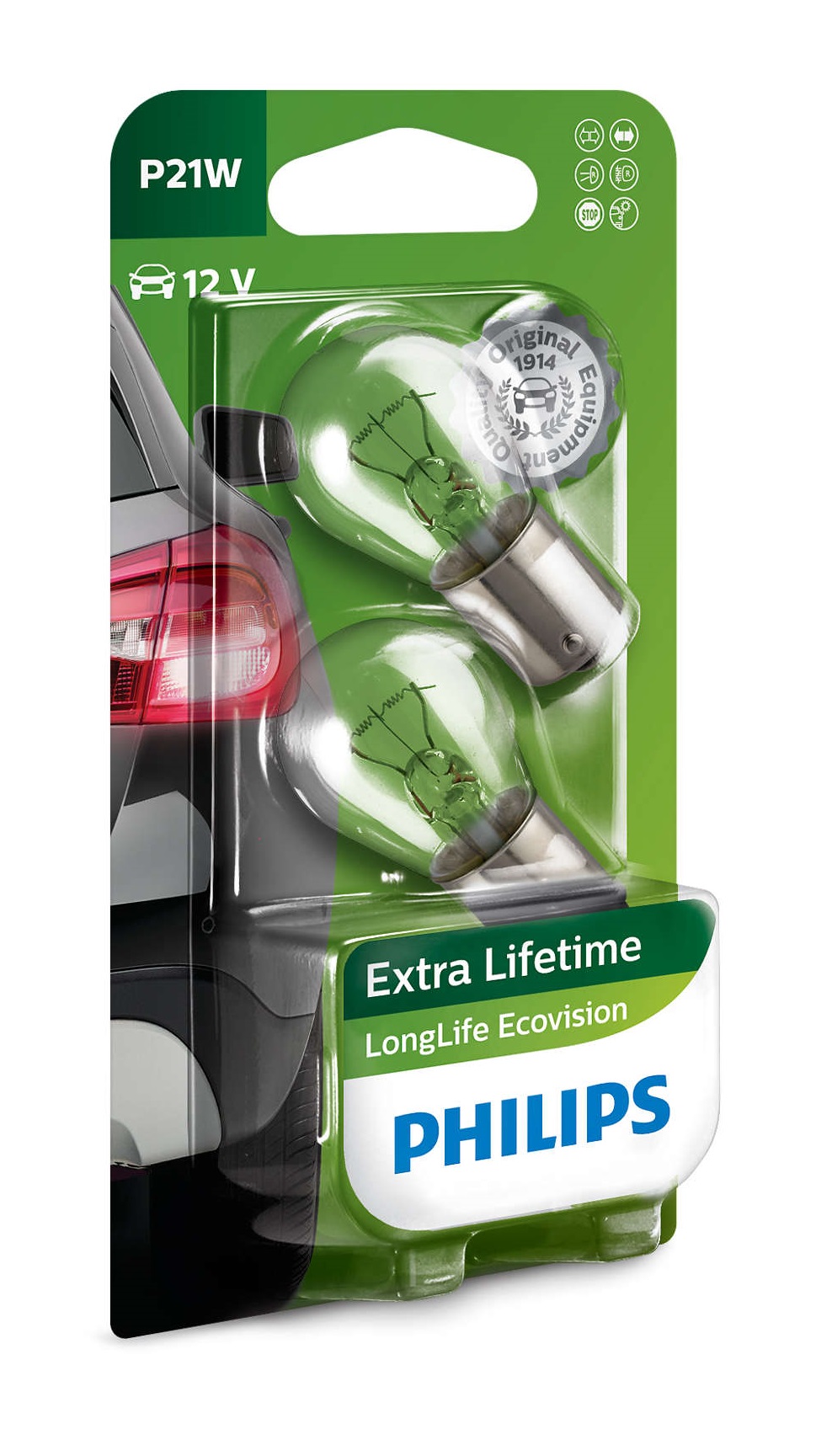 PHILIPS LongLife Eco Vision (P21W, 12498LLECOB2)