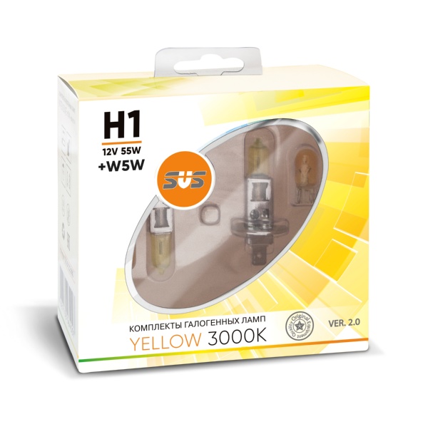 SVS Yellow 3000K H1 55W+W5W