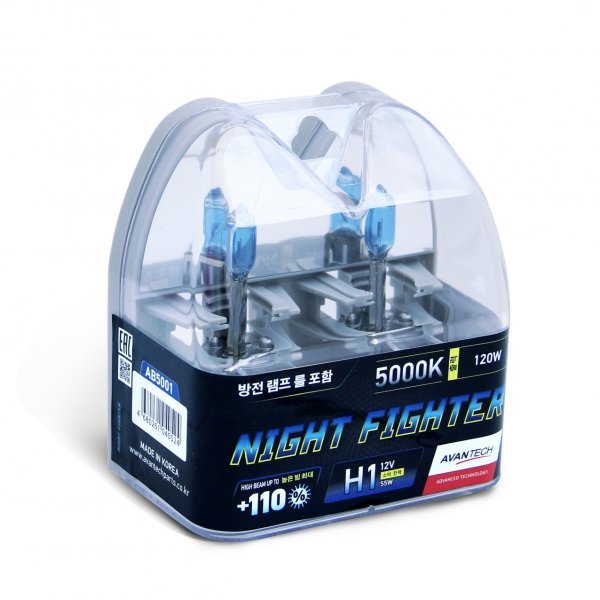 Avantech NIGHT FIGHTER H1 12V 55W (120W) 5000K