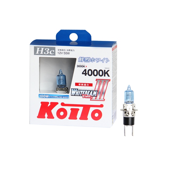 Koito Whitebeam III H3c 12V-55W (100W) P0753W