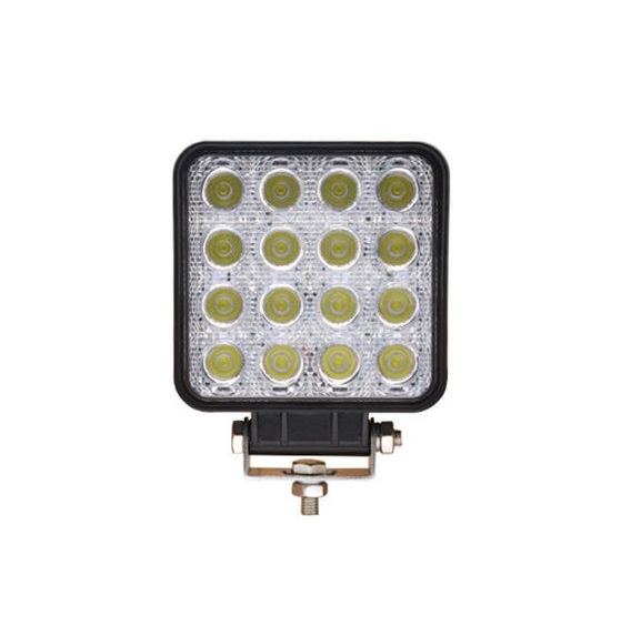 Светодиодная фара SQ016F, 16 LED CREE, 48W, рассеиваемый свет, 12/24V, 1шт.