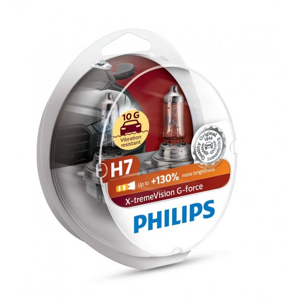 PHILIPS X-treme Vision G-Force (H7, 12972XVGS2)