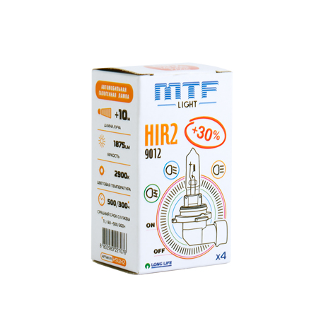 MTF Light 9012 HIR2 12V 55W Standard +30% 2900K