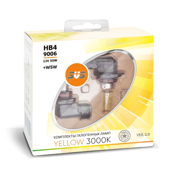SVS Yellow 3000K HB4/9006 55W+W5W