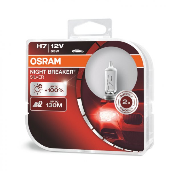 OSRAM NIGHT BREAKER SILVER (H7, 64210NBS-DUOBOX)
