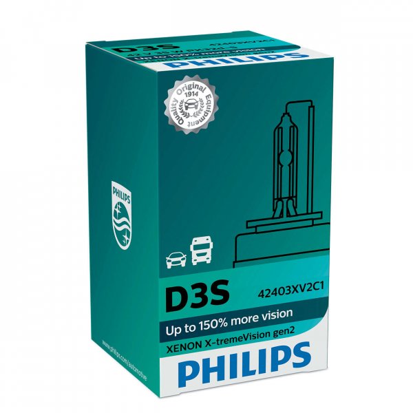 PHILIPS XENON X-TREME VISION gen2 (D3S, 42403XV2C1/42403XV2S1)