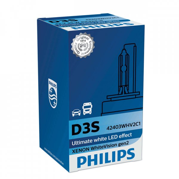 PHILIPS XENON WHITE VISION gen2 (D3S, 42403WHV2C1/42403WHV2S1)