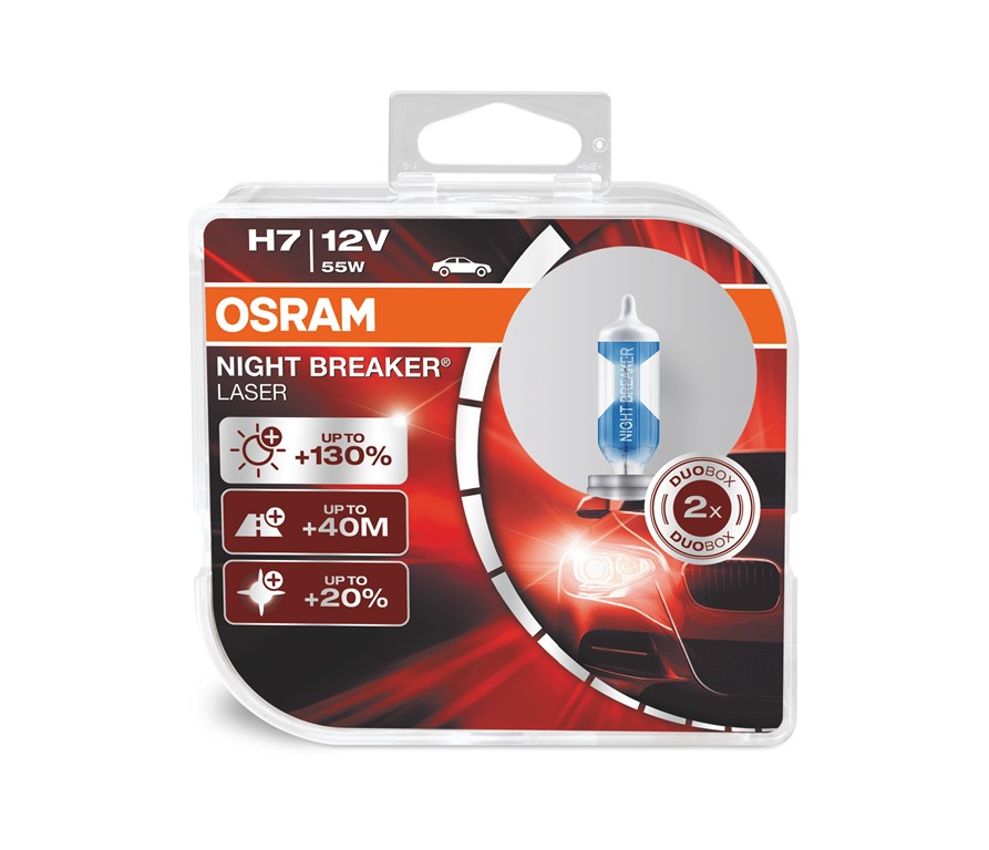 OSRAM NIGHT BREAKER LASER (H7, 64210NBL-DUOBOX)