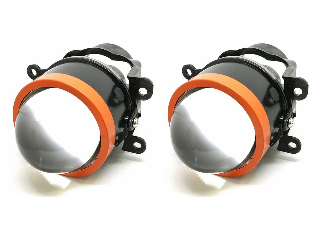 Би-светодиодные противотуманные линзы LED FOG Lens F-PRO 3,0", 5000K