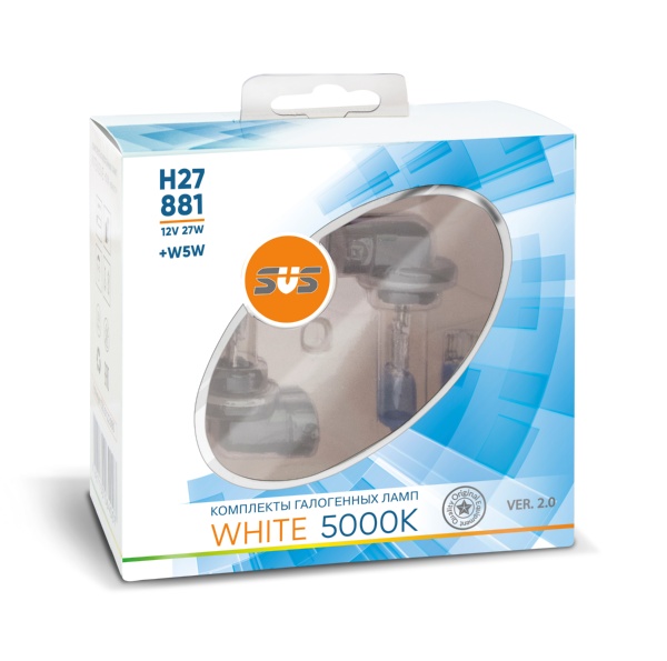 SVS White 5000K H27/880 27W+W5W
