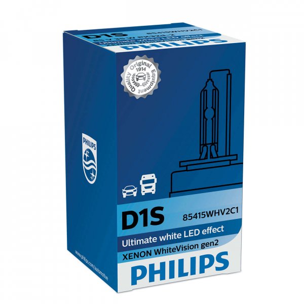 PHILIPS XENON WHITE VISION gen2 (D1S, 85415WHV2C1/85415WHV2S1)