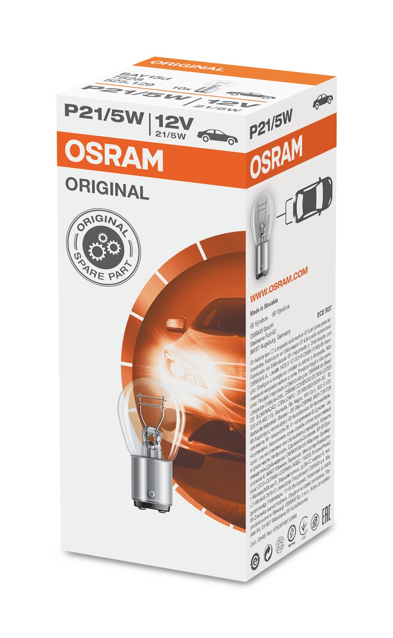OSRAM ORIGINAL LINE 12V (P21/5W BAY15d 7528)