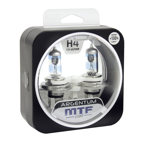 MTF Light H4 12V 60/55W Argentum +130% 3300K