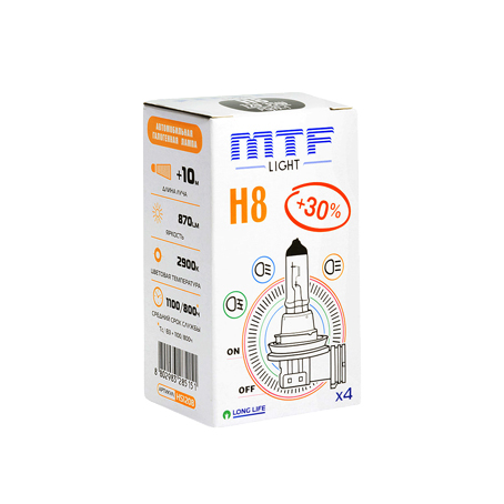MTF Light H8 12V 35W Standard +30% 2900K