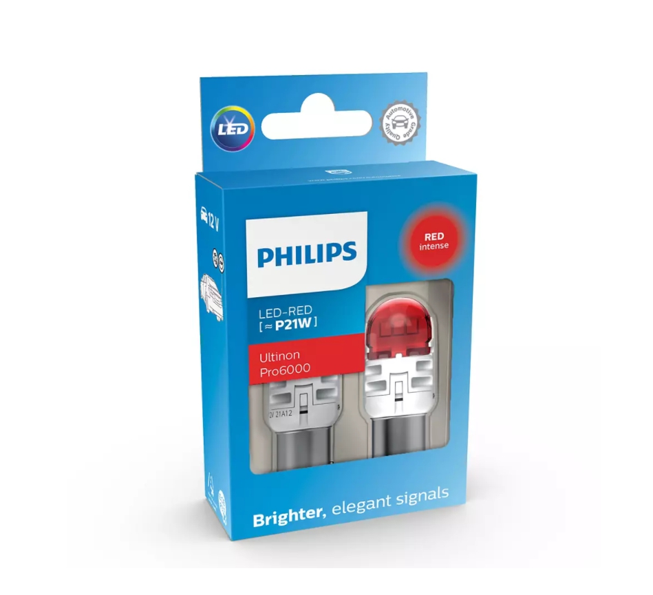 Philips Ultinon Pro6000 (P21W, 11498RU60X2) Red
