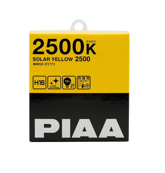 PIAA SOLAR YELLOW (H16) HY-111 (2500K) 19W