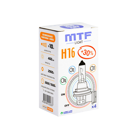 MTF Light H16 12V 19W Standard +30% 2900K