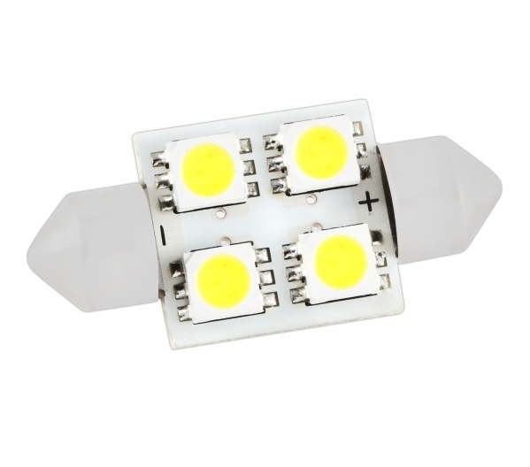 Светодиодная лампа C5W 4 LED 5050 31mm