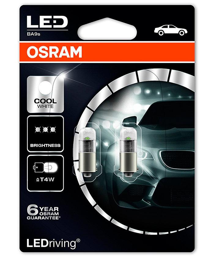OSRAM LEDriving – Premium (T4W, 3850CW-02B) 6000K