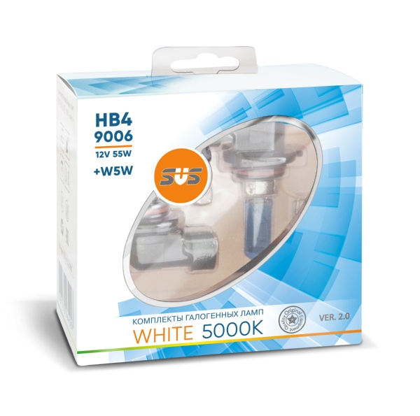 SVS White 5000K HB4/9006 55W+W5W