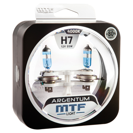 MTF Light H7 12V 55W Argentum +80% 4000K