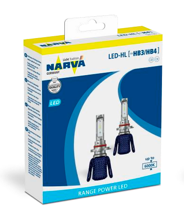 Светодиодная автомобильная лампа NARVA Range Power LED (HB3/HB4, 18014)