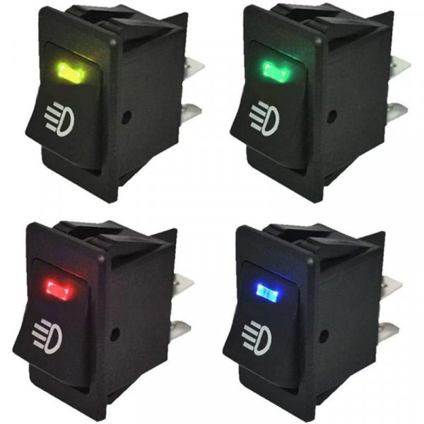 Универсальная кнопка для включения противотуманных фар 4 Pin 12V 35A