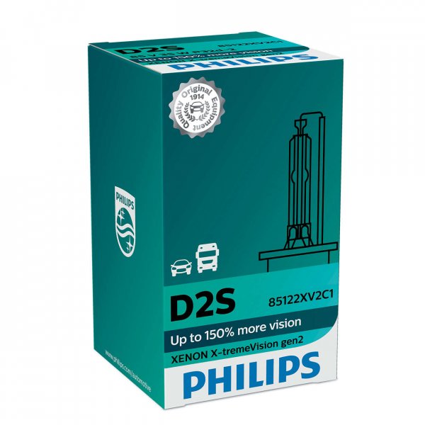 PHILIPS XENON X-TREME VISION gen2 (D2S, 85122XV2C1/85122XV2S1)