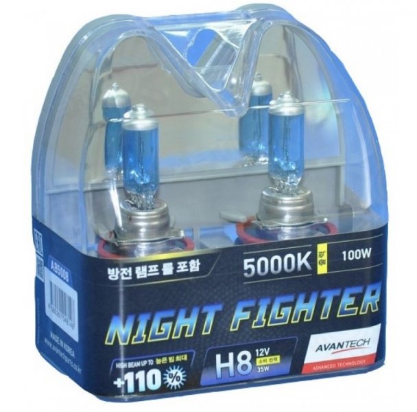 Avantech NIGHT FIGHTER H8 12V 35W (70W) 5000K