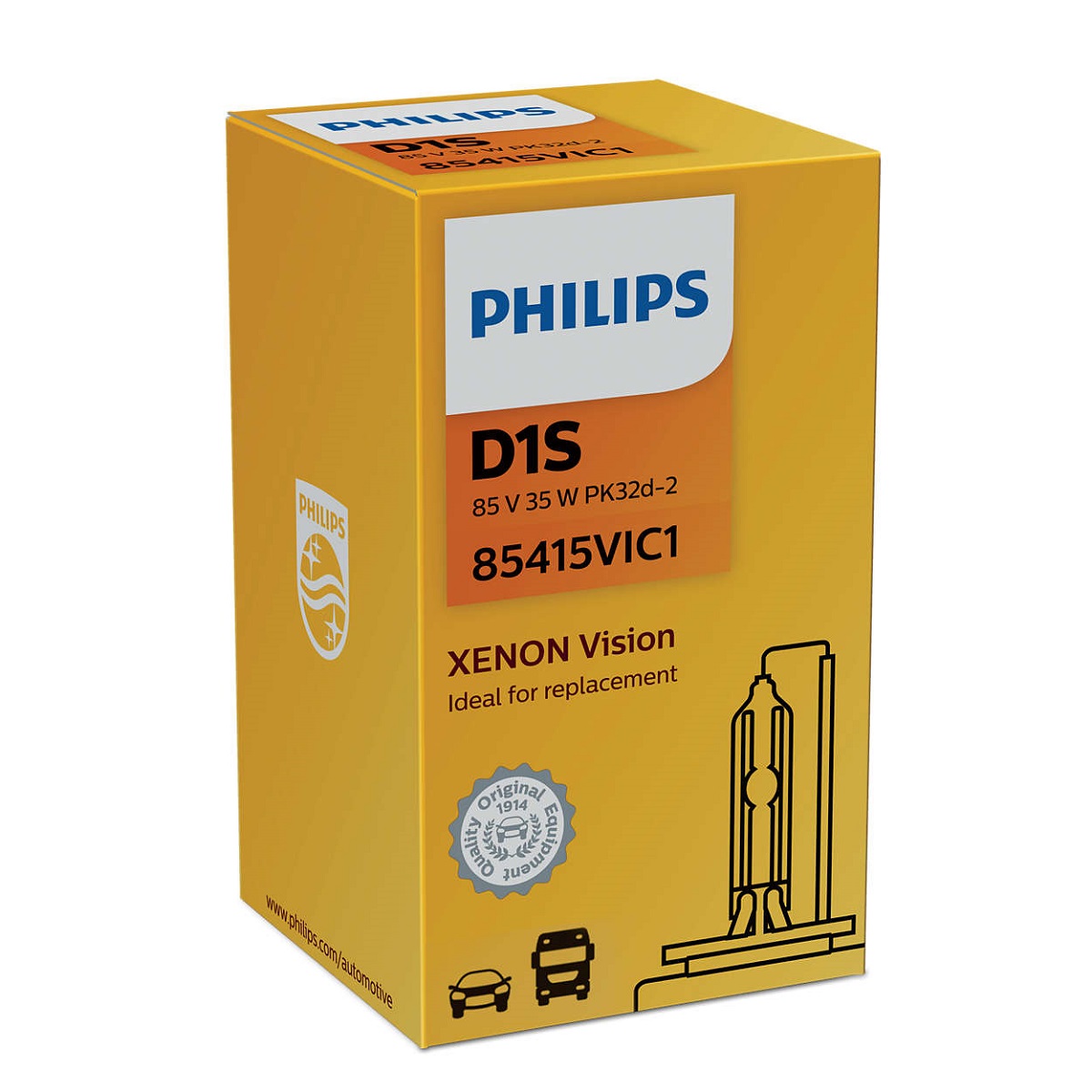 PHILIPS XENON VISION (D1S, 85415VIC1/85415VIS1)