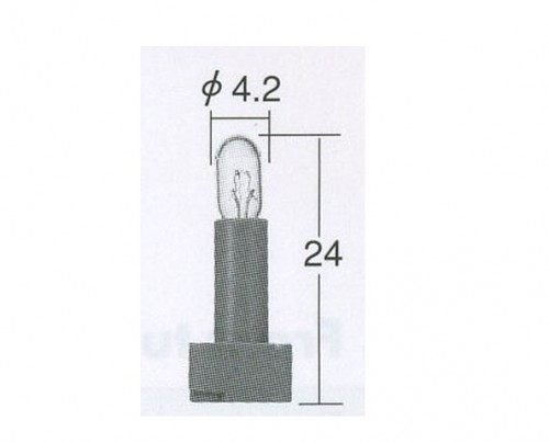 Лампа дополнительного освещения Koito 14V 80mA T4.2 1564