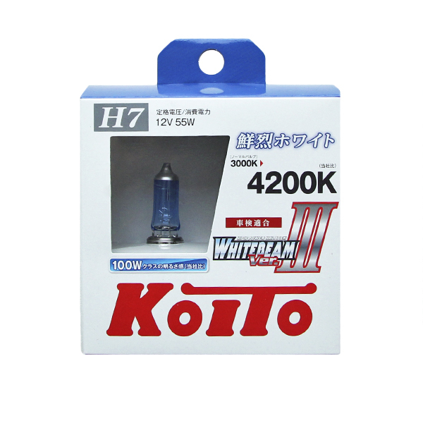 Koito Whitebeam III H7 12V-55W (100W) P0755W
