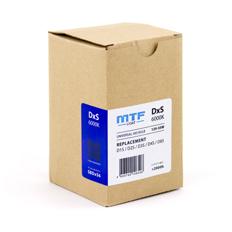 MTF Light Универсальная ксеноновая лампа DxS штатная 6000K (D1S/D2S/D3S/D4S/D8S)