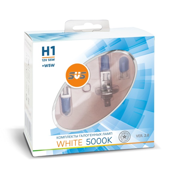 SVS White 5000K H1 55W+W5W