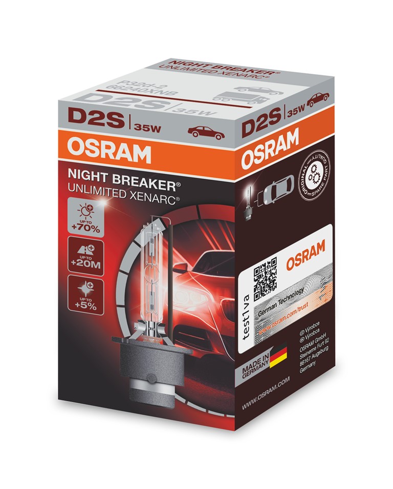 OSRAM XENARC NIGHT BREAKER UNLIMITED (D2S, 66240XNB)