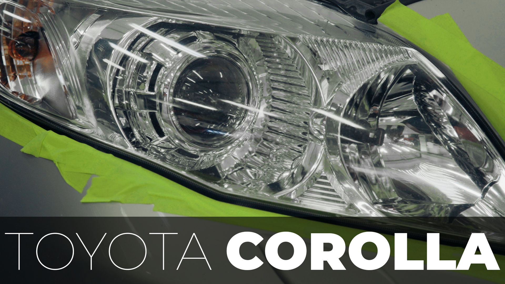 Установка би-светодиодных линз в рефлекторные фары Toyota Corolla