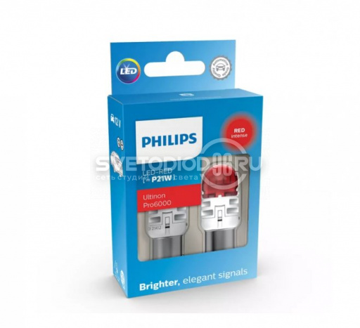 Philips Ultinon Pro6000 (P21W, 11498RU60X2) Red - 0