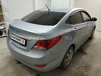 Тонировка стекол автомобиля пленкой по ГОСТ LLumar ATR 05 CH SR HPR (США) Hyundai Solaris 9