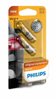Купить PHILIPS VISION (H6W, 12036B2) | Svetodiod96.ru