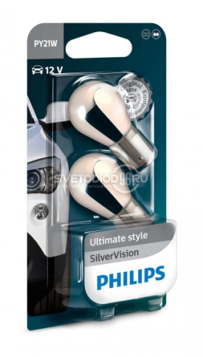 PHILIPS SILVER VISION (PY21W, 12496SVB2) - 0