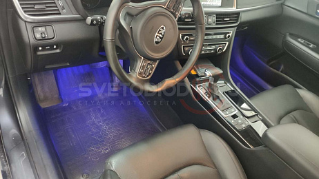 Установка подсветки салона RGB Kia Optima 8