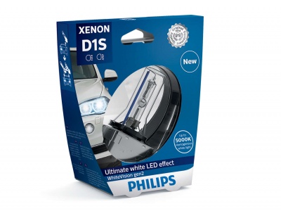 Купить PHILIPS XENON WHITE VISION gen2 (D1S, 85415WHV2C1/85415WHV2S1) | Svetodiod96.ru