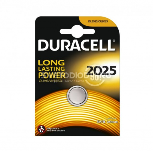 Элемент питания Duracell Батарейка CR2025 - 0